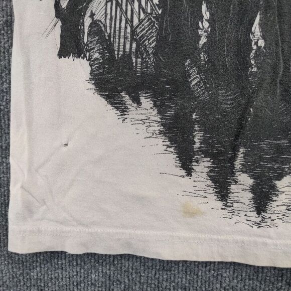 Anvil Men's Virtus Death Wicked T-Shirt Gray Large Skull Grim Reaper Graphic - Picture 6 of 16